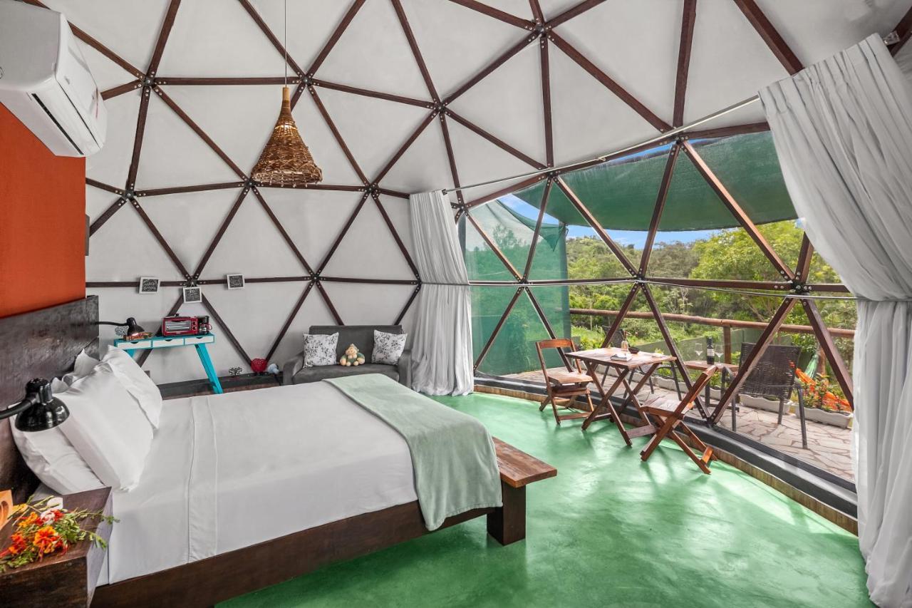 Glamping Serra Da Canastra - Casinha De Hortela - Domo Embauba Delfinopolis Exterior photo