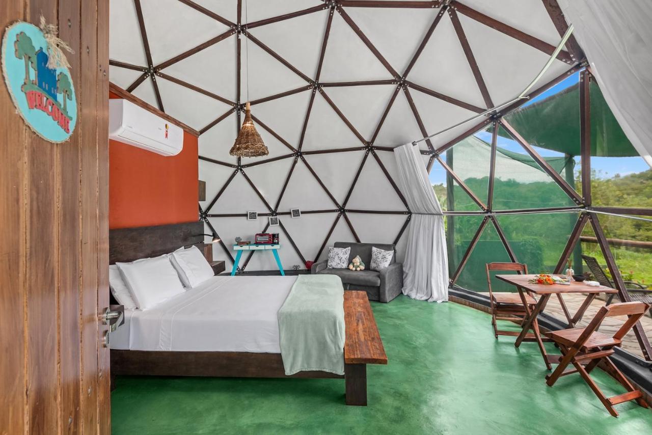 Glamping Serra Da Canastra - Casinha De Hortela - Domo Embauba Delfinopolis Exterior photo